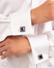 Load image into Gallery viewer, Collectors Cuff Links - Blue men’s cuff links E015
