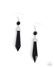 Load image into Gallery viewer, Palatial Pizzazz - Black earring C011
