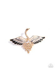 Load image into Gallery viewer, Soaring Swan - Gold ring E082
