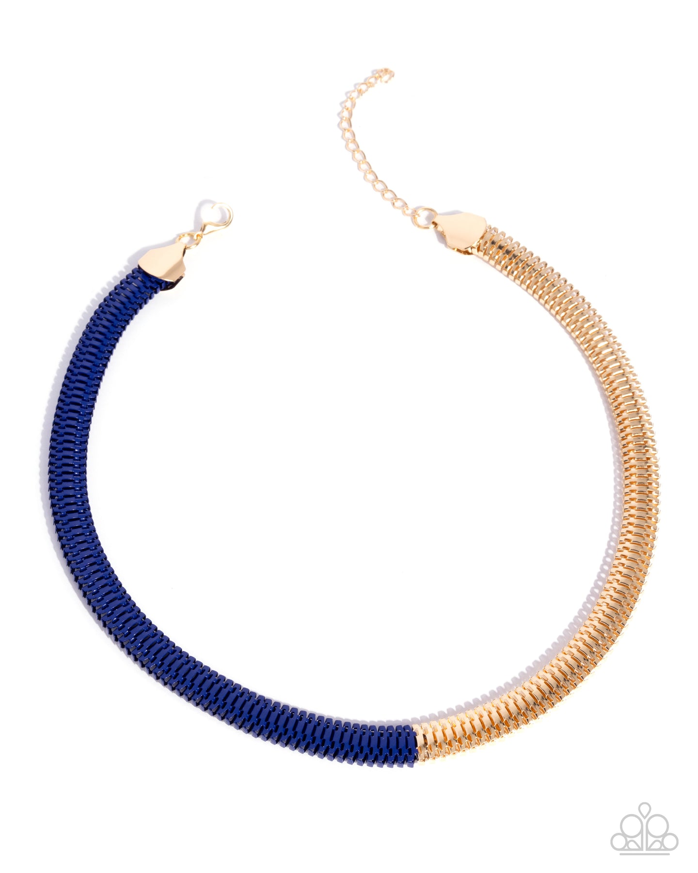 Dynamic Duality - Blue necklace D081