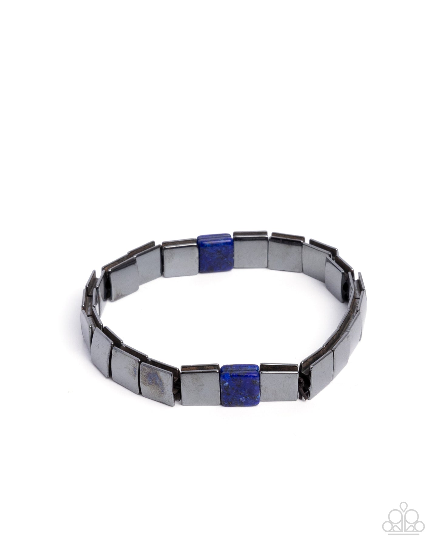 Sporadic Squares - Blue bracelet E013