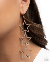 Load image into Gallery viewer, Star-Crossed Success - Gold earring C006
