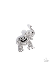 Load image into Gallery viewer, Elephant Embrace - Black Brooch E066
