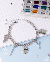 Load image into Gallery viewer, School is in Session - Silver bracelet E036
