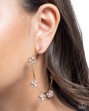 Load image into Gallery viewer, Ornamental Optimism - Gold hoop earring B131
