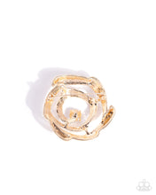 Load image into Gallery viewer, Singing Spirals - Gold Brooch B112
