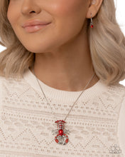 Load image into Gallery viewer, 2pc SET Legendary Lobster - Red necklace + bracelet D031
