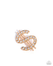 Load image into Gallery viewer, Raking in the Bling - Gold Brooch B109
