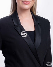 Load image into Gallery viewer, Raking in the Bling - White Brooch D013
