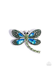 Load image into Gallery viewer, Divine Dragonfly - Green Brooch A041

