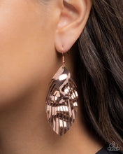 Load image into Gallery viewer, Acutely Abstract - Copper  earring 8/19 preorder
