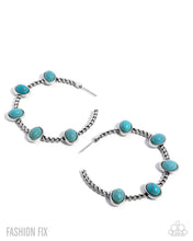 Load image into Gallery viewer, Canyon Course - Blue hoop earring BOX 19
