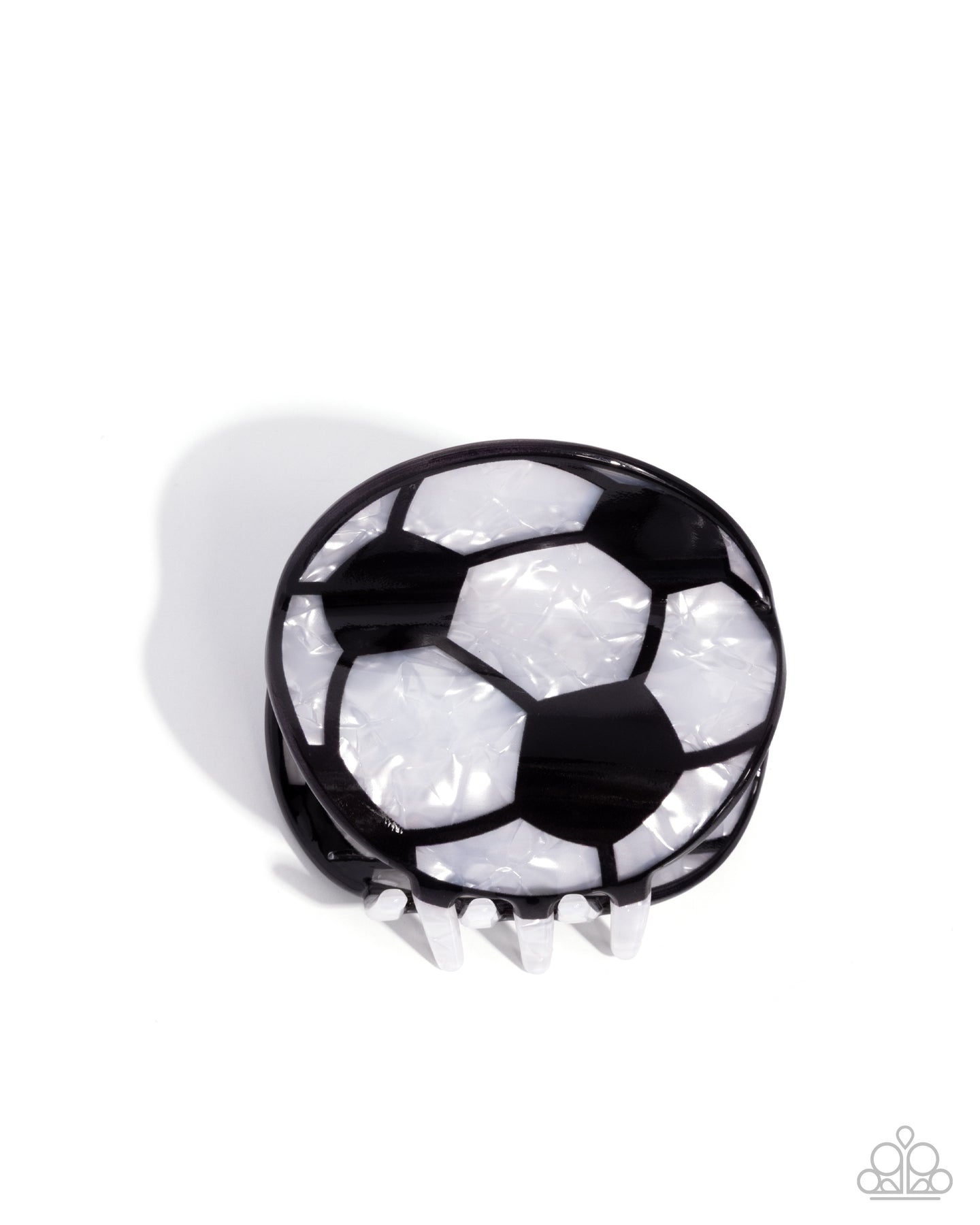 Soccer Shimmer - Black Claw Hair clip BOX 20