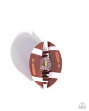 Load image into Gallery viewer, Touchdown Tale - Brown claw hair clip E084
