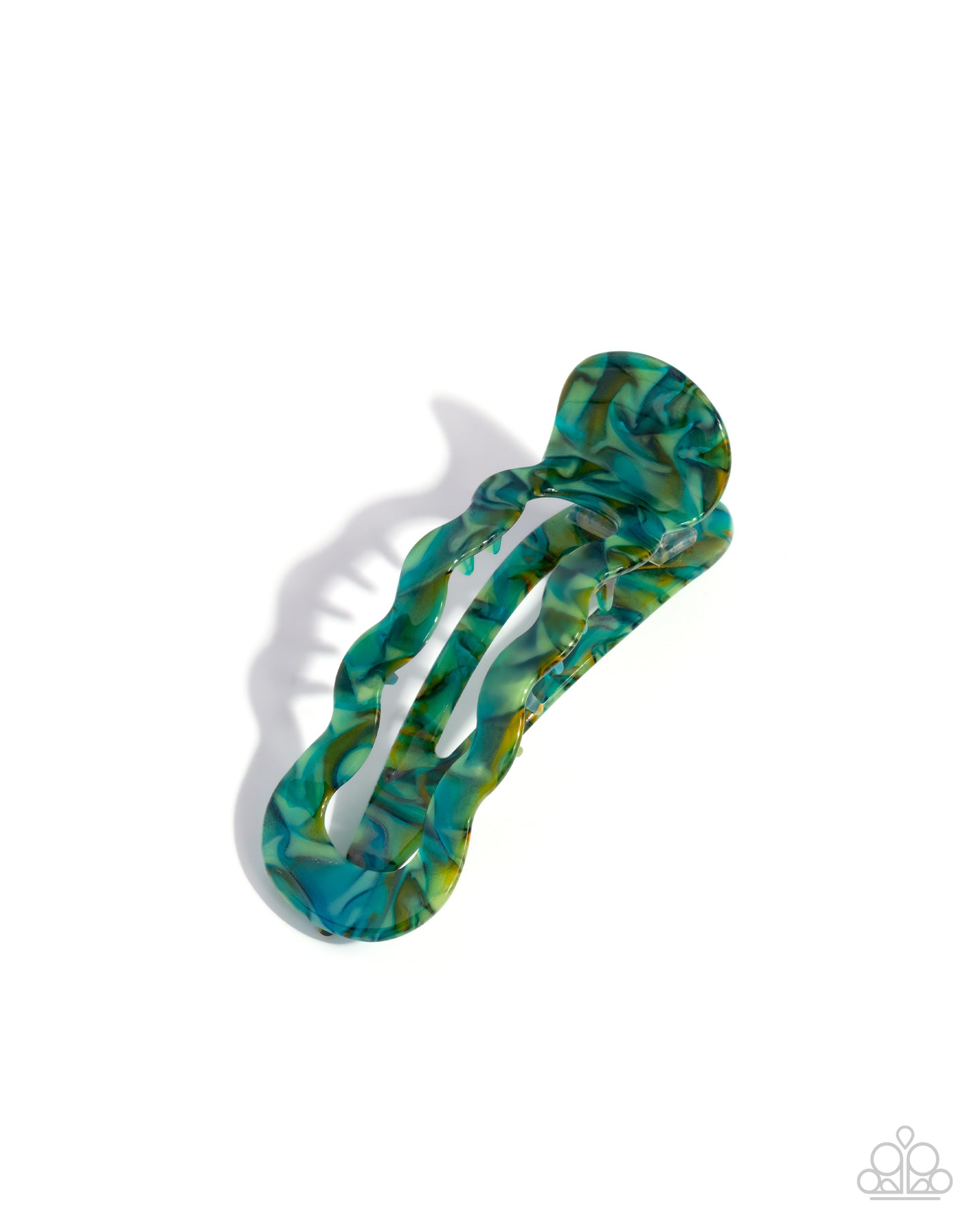 Jovial Jellyfish - Green Hair Clip E070