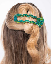 Load image into Gallery viewer, Jovial Jellyfish - Green Hair Clip E070
