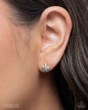 Load image into Gallery viewer, Tactical Turtle - Silver post earring E081
