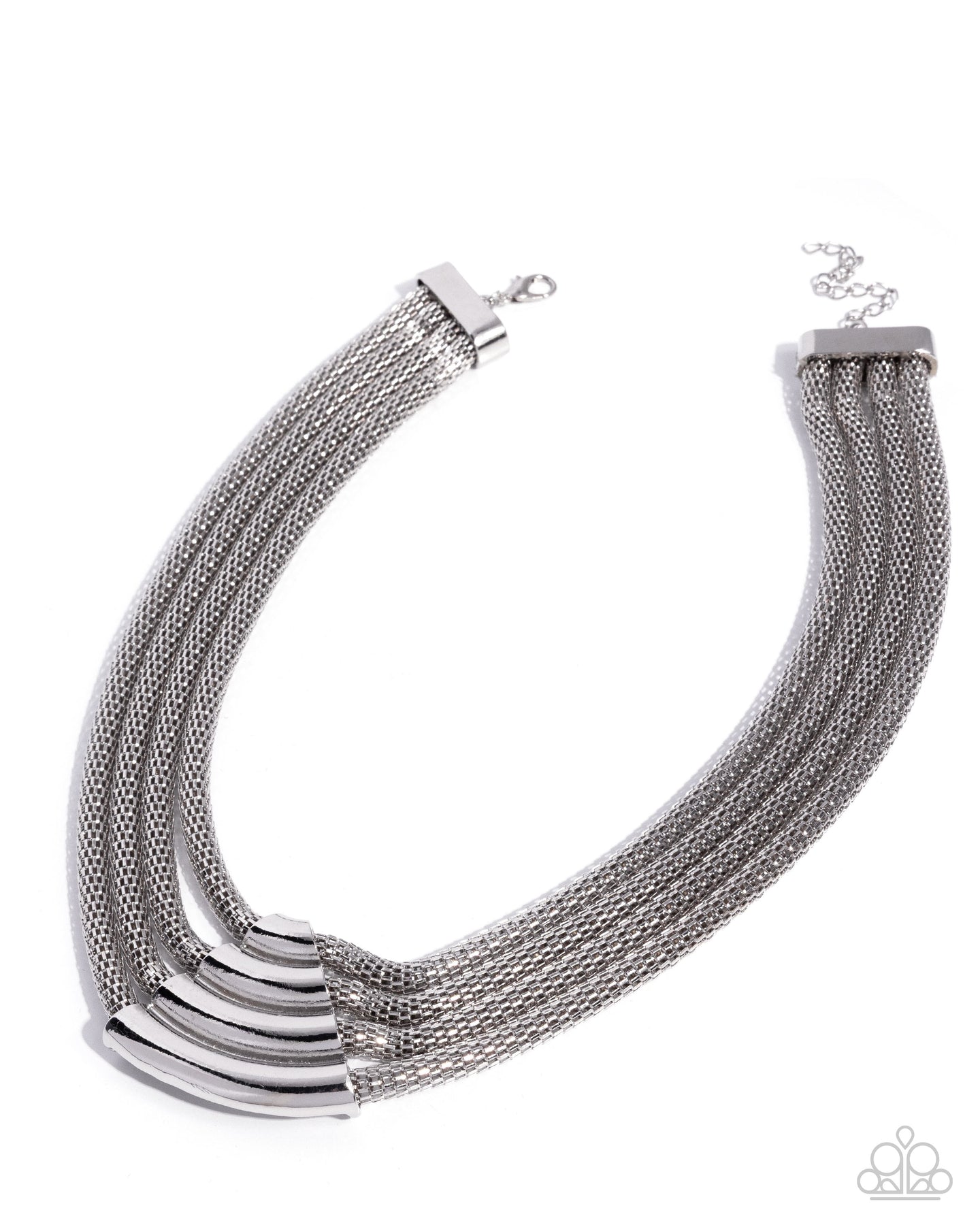 Get the MESH-age - Silver necklace A056