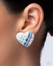 Load image into Gallery viewer, Sweetheart Stitching - Blue earring 2025 Convention Exclusive e083
