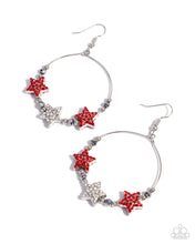 Load image into Gallery viewer, Country Countdown - Red earring C005
