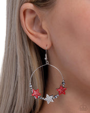 Load image into Gallery viewer, Country Countdown - Red earring C005
