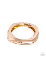 Load image into Gallery viewer, ROUNDED REFLECTION - GOLD HINGE BRACELET E032
