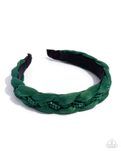 Load image into Gallery viewer, Beaded Boarding School - Green headband
