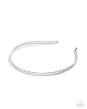 Load image into Gallery viewer, Braided Behavior - Silver Headband E084
