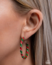 Load image into Gallery viewer, Candy Cane Lane - Multi hoop earring 521
