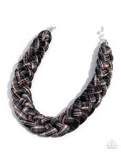 Load image into Gallery viewer, Fine Flannel - Black necklace MRUS
