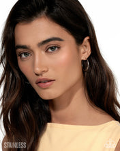 Load image into Gallery viewer, Surmounting Sheen - Silver hoop earring OCT 2025 LOP C003
