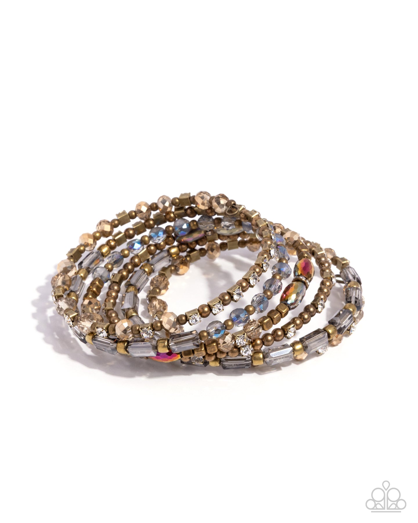 Timeless Tango - coil Brass bracelet D081