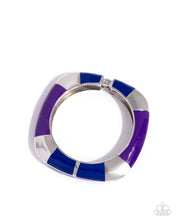 Load image into Gallery viewer, Painted Perfection - Purple Hinge Bracelet F040
