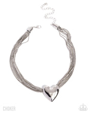 Load image into Gallery viewer, Gathered Galentine - Silver necklace
