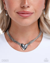 Load image into Gallery viewer, Gathered Galentine - Silver necklace
