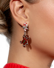 Load image into Gallery viewer, Gingerbread Man - Multi post earring OCT 2025 LOP E102
