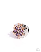 Load image into Gallery viewer, Floral Fermata - Purple ring E017
