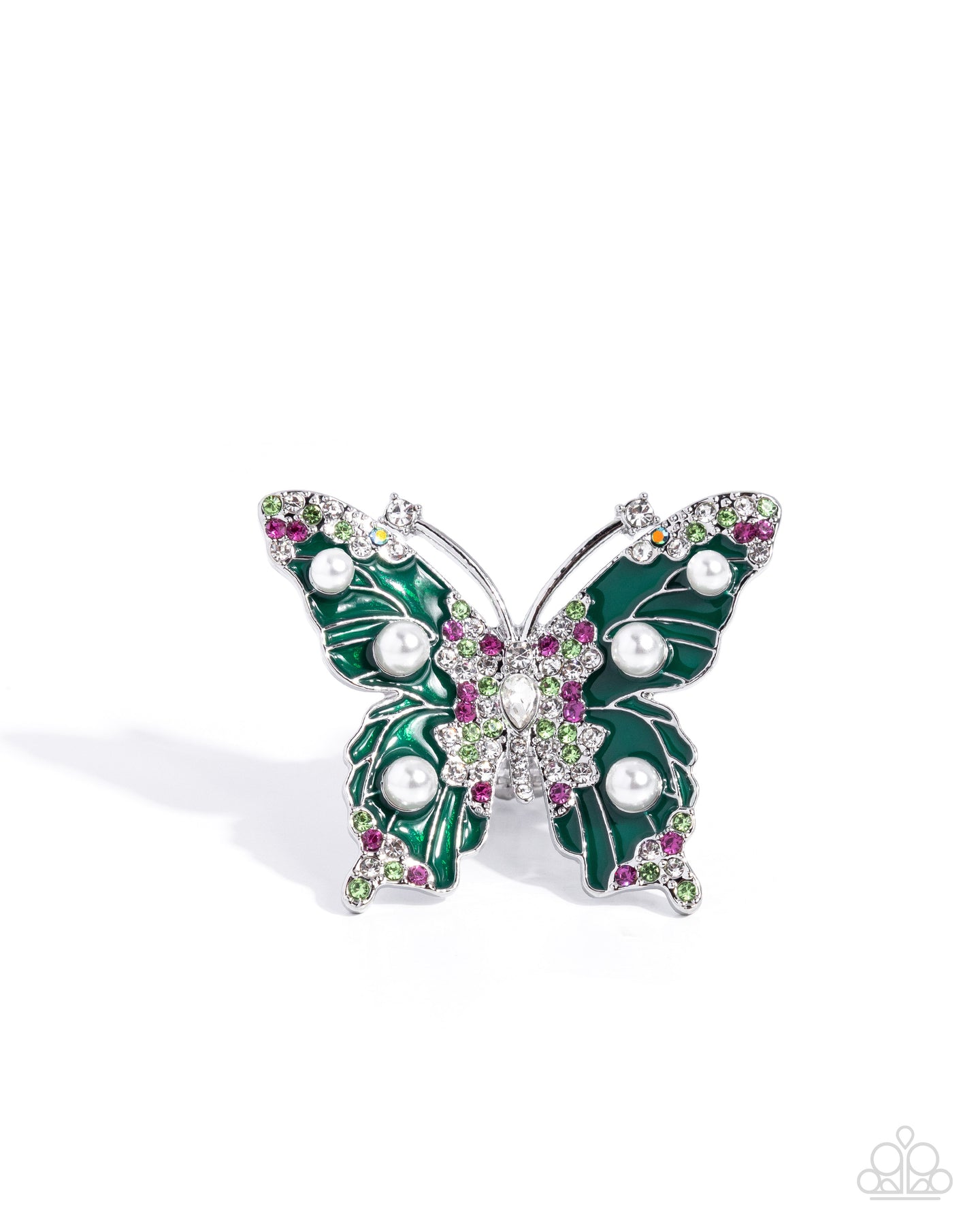 Fluttering Formal - Green ring A087