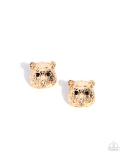 Load image into Gallery viewer, Luminescent Leopard - Gold post earring F048
