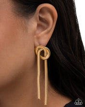 Load image into Gallery viewer, Twisted Tale - Gold earring G105
