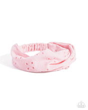 Load image into Gallery viewer, Eyelet Elegance - Pink headband BOX 16(2)
