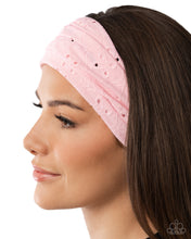 Load image into Gallery viewer, Eyelet Elegance - Pink headband BOX 16(2)
