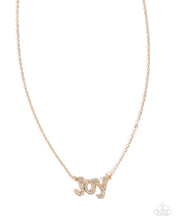 Load image into Gallery viewer, How Great Our Joy - Gold necklace E029
