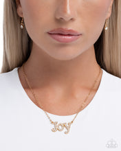 Load image into Gallery viewer, How Great Our Joy - Gold necklace E029
