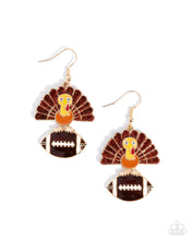 Load image into Gallery viewer, Turkey Bowl - Brown earring A092
