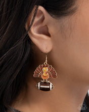 Load image into Gallery viewer, Turkey Bowl - Brown earring A092
