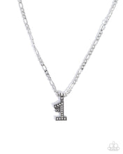 Load image into Gallery viewer, Team Number - Silver necklace UP
