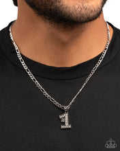 Load image into Gallery viewer, Team Number - Silver necklace UP
