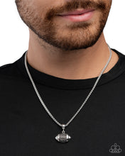 Load image into Gallery viewer, Football Frenzy - Silver necklace A007

