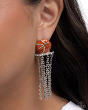 Load image into Gallery viewer, Slam Dunk Shimmer - Orange post earring A041
